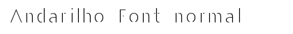 Andarilho Font normal preview