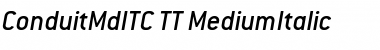 ConduitMdITC TT MediumItalic Font