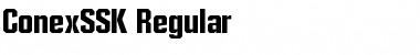 ConexSSK Regular Font ConexSSK Regular Font