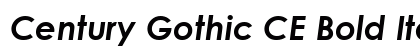 Century Gothic CE Bold Italic Preview