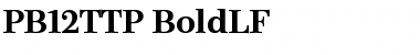 Download PB12TTP-BoldLF Font