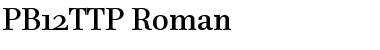 Download PB12TTP-Roman Font