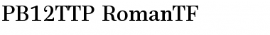 Download PB12TTP-RomanTF Font