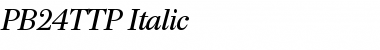 Download PB24TTP-Italic Font