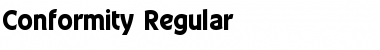 Conformity Regular Font