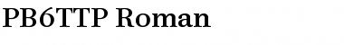 Download PB6TTP-Roman Font