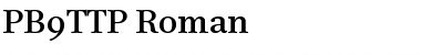 Download PB9TTP-Roman Font