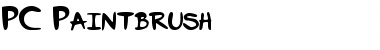 Download PC Paintbrush Font