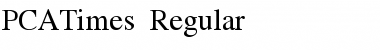 PCATimes Regular Font