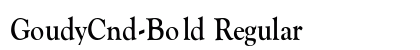 GoudyCnd-Bold Regular preview