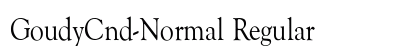GoudyCnd-Normal Regular preview