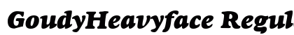 GoudyHeavyface RegularItalic Preview