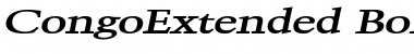 CongoExtended BoldItalic Font CongoExtended BoldItalic Font