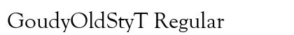 GoudyOldStyT Regular Preview