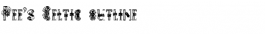 Pee's Celtic outline Regular Font