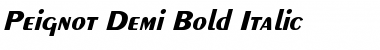 Download Peignot-Demi-Bold Italic Font