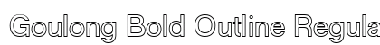 Goulong Bold Outline Regular preview