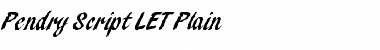 Pendry Script LET Font