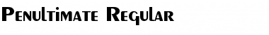 Penultimate Regular Font