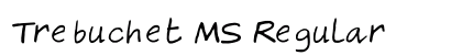 Trebuchet MS Regular Preview