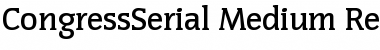 CongressSerial-Medium Regular Font