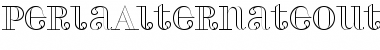 PerlaAlternateOutline Regular Font