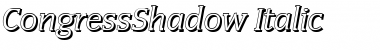 CongressShadow Italic Font