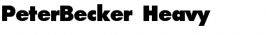 PeterBecker-Heavy Font