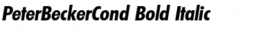 Download PeterBeckerCond Font