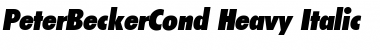 Download PeterBeckerCond-Heavy Font