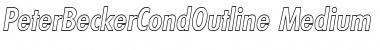 Download PeterBeckerCondOutline-Medium Font