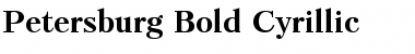 Petersburg Bold Cyrillic Font