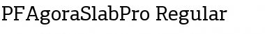 PF Agora Slab Pro Font