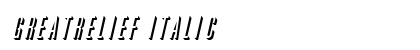 GreatRelief Italic Preview