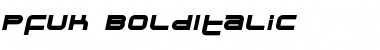 Pfuk BoldItalic Font