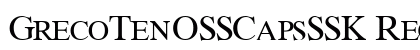 GrecoTenOSSCapsSSK Regular preview