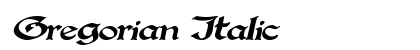 Gregorian Italic preview