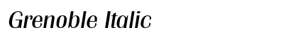 Grenoble Italic preview