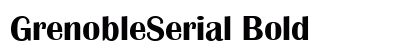 GrenobleSerial Bold Preview