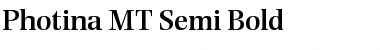 Photina MT Semi Bold Regular Font