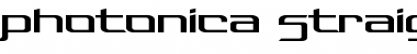 Photonica Straight Font