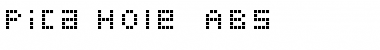 Download Pica Hole - ABS Font Download Pica Hole - ABS Font