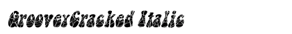 GrooveyCracked Italic preview