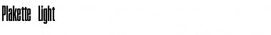 Download Plakette-Light Font Download Plakette-Light Font