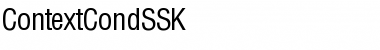 ContextCondSSK Regular Font