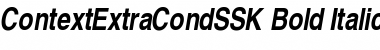 ContextExtraCondSSK Bold Italic Font