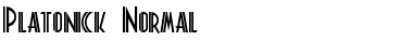 Download Platonick-Normal Font Download Platonick-Normal Font