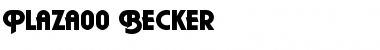 Download Plaza00 Becker Font