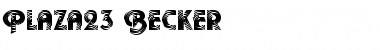 Download Plaza23 Becker Font