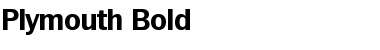Plymouth-Bold Regular Font